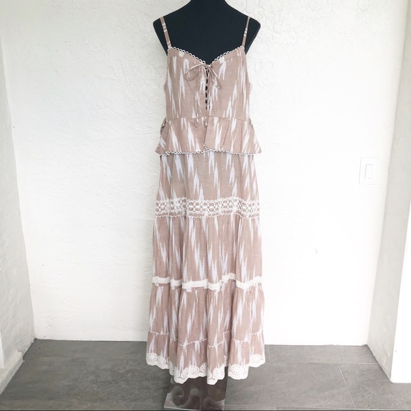 Hemant & Nandita Gurun Coverup Maxi Dress in Nude - Picture 2 of 9